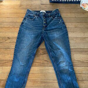 Abercrombie & Fitch CURVE LOVE THE SKINNY High Rise Button Fly Jeans - Size 27/4